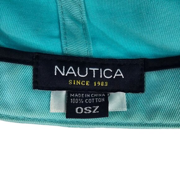 Nautica Logo Embroidered J Class Adjustable Cap 6 Panel Baseball Golf Hat - Picture 8 of 14